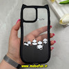 قاب گوشی iPhone 13 Pro Max آیفون گوش دار فانتزی شفاف طلقی HARD طرح پاندا کیوت کد 69316