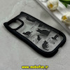 قاب گوشی iPhone 15 آیفون گوش دار فانتزی شفاف طلقی HARD طرح گربه کیوت کد 69332