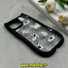 قاب گوشی iPhone 15 آیفون گوش دار فانتزی شفاف طلقی HARD طرح گربه کیوت کد 69333