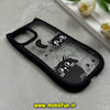 قاب گوشی iPhone 15 آیفون گوش دار فانتزی شفاف طلقی HARD طرح گربه کیوت کد 69338