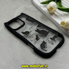 قاب گوشی iPhone 16 Pro Max آیفون گوش دار فانتزی شفاف طلقی HARD طرح گربه کیوت کد 69400