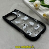 قاب گوشی iPhone 16 Pro Max آیفون گوش دار فانتزی شفاف طلقی HARD طرح گربه کیوت کد 69406