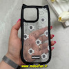 قاب گوشی iPhone 16 Pro Max آیفون گوش دار فانتزی شفاف طلقی HARD طرح ماهی کیوت کد 69411