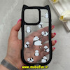 قاب گوشی iPhone 16 Pro آیفون گوش دار فانتزی شفاف طلقی HARD طرح پاندا کیوت کد 69379