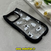 قاب گوشی iPhone 16 Pro آیفون گوش دار فانتزی شفاف طلقی HARD طرح گربه کیوت کد 69384