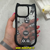 قاب گوشی iPhone 16 Pro آیفون گوش دار فانتزی شفاف طلقی HARD طرح گربه کیوت کد 69392