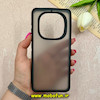 قاب گوشی Redmi Note 14 Pro 5G / Redmi Note 14 Pro Plus / Poco X7 شیائومی پشت مات PC درجه یک NEW SKIN اورجینال دور سیلیکونی مشکی کد 69203