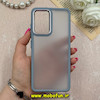 قاب گوشی Galaxy A32 4G سامسونگ پشت مات متال کیس دور سیلیکونی آبی کد 69214