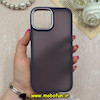 قاب گوشی iPhone 12 Pro Max آیفون پشت مات متال کیس دور سیلیکونی بنفش کد 69219