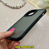 قاب گوشی iPhone 14 Pro Max آیفون پشت مات متال کیس دور سیلیکونی مشکی کد 69226