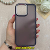 قاب گوشی iPhone 14 Pro Max آیفون پشت مات متال کیس دور سیلیکونی بنفش کد 69227
