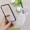 بامپر فلزی و قاب گوشی iPhone 13 آیفون اورجینال CREATIVE CASE شفاف پشت طلقی شیشه ای محافظ لنزدار مشکی کد 68886