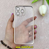 بامپر فلزی و قاب گوشی iPhone 13 Pro آیفون اورجینال CREATIVE CASE شفاف پشت طلقی شیشه ای محافظ لنزدار طلایی کد 68888
