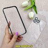 بامپر فلزی و قاب گوشی iPhone 13 Pro Max آیفون اورجینال CREATIVE CASE شفاف پشت طلقی شیشه ای محافظ لنزدار مشکی کد 68893