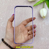 بامپر فلزی و قاب گوشی iPhone 14 Pro آیفون اورجینال CREATIVE CASE شفاف پشت طلقی شیشه ای محافظ لنزدار بنفش کد 68894