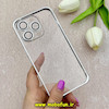 بامپر فلزی و قاب گوشی iPhone 14 Pro آیفون اورجینال CREATIVE CASE شفاف پشت طلقی شیشه ای محافظ لنزدار نقره ای کد 68895