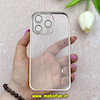 بامپر فلزی و قاب گوشی iPhone 14 Pro آیفون اورجینال CREATIVE CASE شفاف پشت طلقی شیشه ای محافظ لنزدار طلایی کد 68896