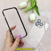 بامپر فلزی و قاب گوشی iPhone 14 Pro آیفون اورجینال CREATIVE CASE شفاف پشت طلقی شیشه ای محافظ لنزدار مشکی کد 68897