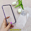 بامپر فلزی و قاب گوشی iPhone 14 Pro Max آیفون اورجینال CREATIVE CASE شفاف پشت طلقی شیشه ای محافظ لنزدار بنفش کد 68898