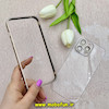 بامپر فلزی و قاب گوشی iPhone 14 Pro Max آیفون اورجینال CREATIVE CASE شفاف پشت طلقی شیشه ای محافظ لنزدار طلایی کد 68899