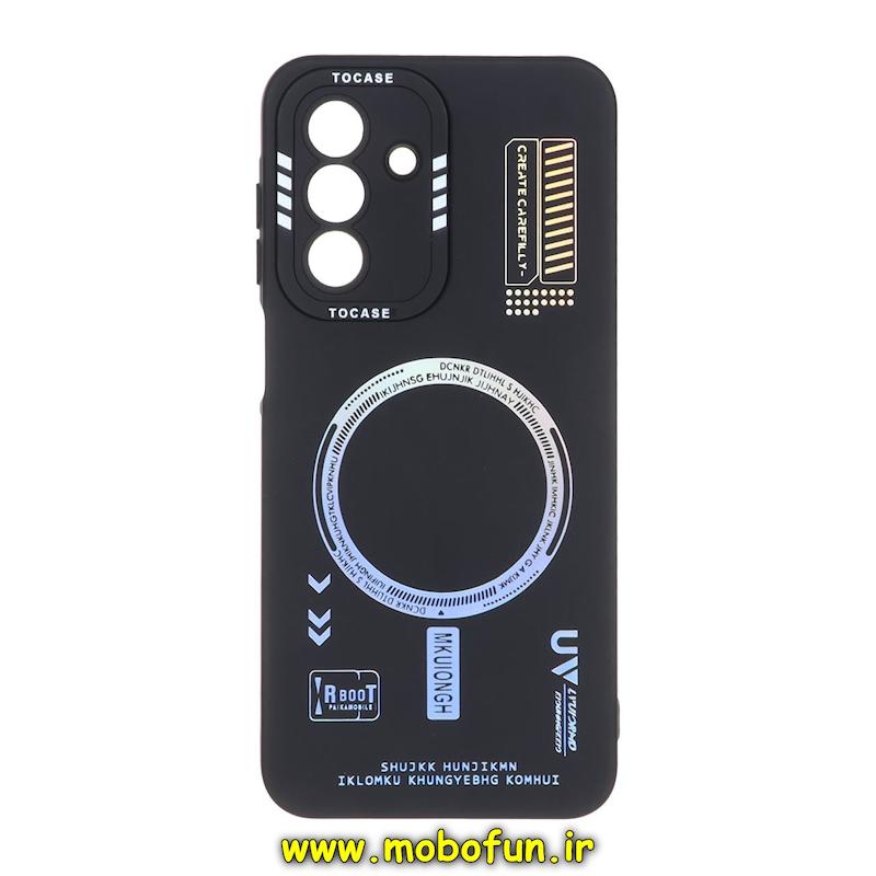 قاب گوشی Galaxy A26 سامسونگ سیلیکونی طرح مگ سیف هولوگرامی محافظ لنزدار مشکی کد 72482