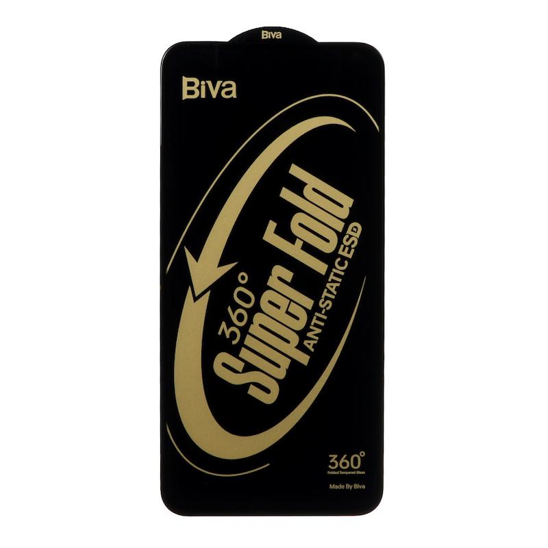 گلس گوشی شیشه ای SUPER Fold بیوا BIVA 360 سری آنتی استاتیک Anti Static فول کاور اورجینال برای Galaxy A35 / Galaxy A55 / Galaxy M35 کد 72525