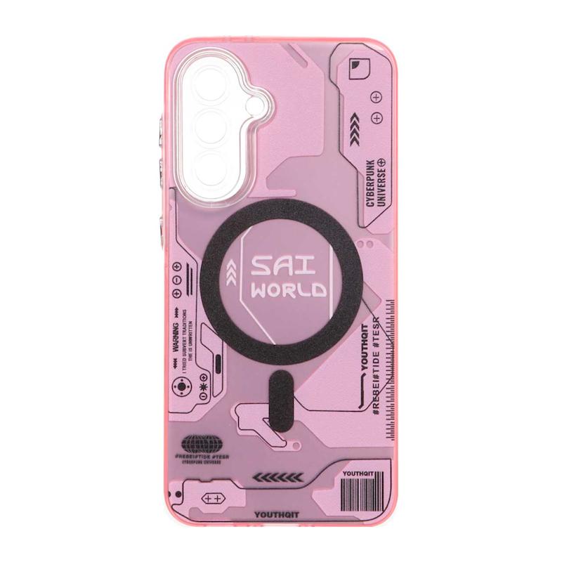 قاب گوشی Galaxy A36 سامسونگ So CooL اورجینال طرح مگ سیف محافظ لنزدار مدار تکنولوژی اسپرت صورتی کد 72557