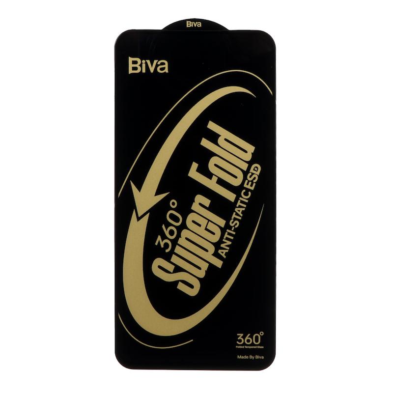 گلس گوشی Galaxy A54 / Galaxy S23 FE سامسونگ شیشه ای SUPER Fold بیوا BIVA 360 سری آنتی استاتیک Anti Static فول کاور اورجینال کد 72591