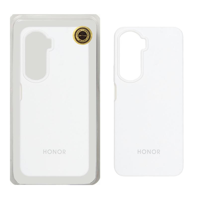 قاب گوشی Honor 90 Lite آنر سیلیکونی اورجینال پاک کنی درجه یک زیربسته سفید کد 72700