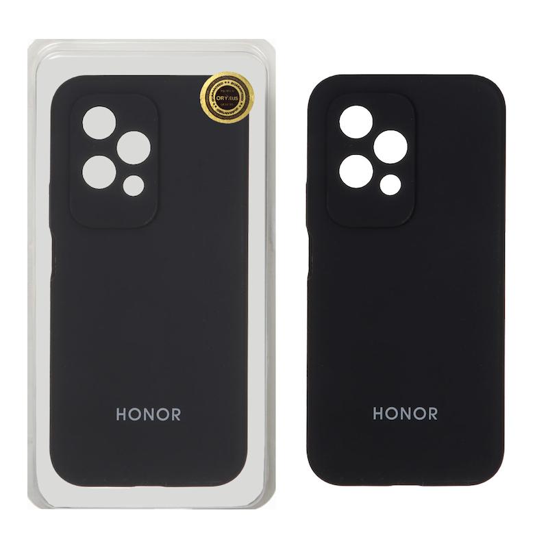 قاب گوشی Honor 200 Lite آنر سیلیکونی اورجینال پاک کنی درجه یک زیربسته مشکی کد 72709