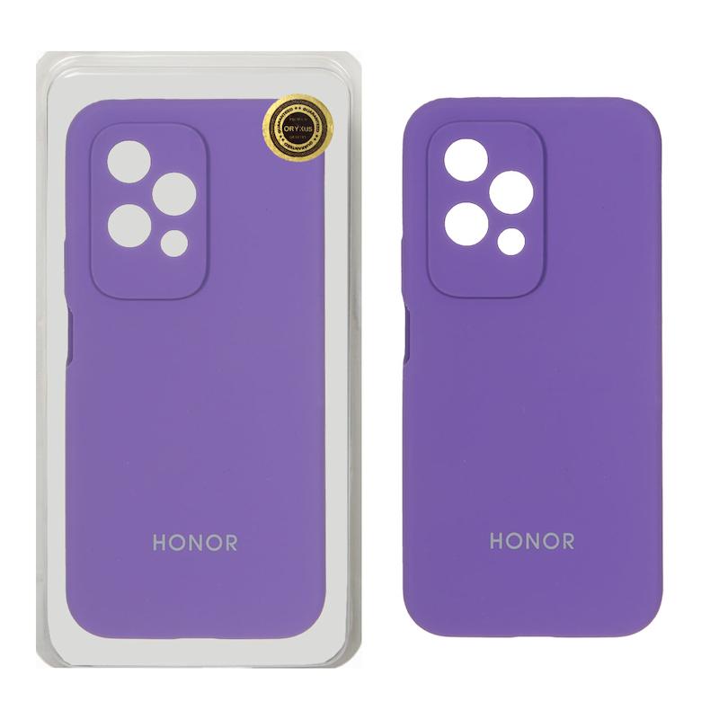 قاب گوشی Honor 200 Lite آنر سیلیکونی اورجینال پاک کنی درجه یک زیربسته بنفش کد 72712