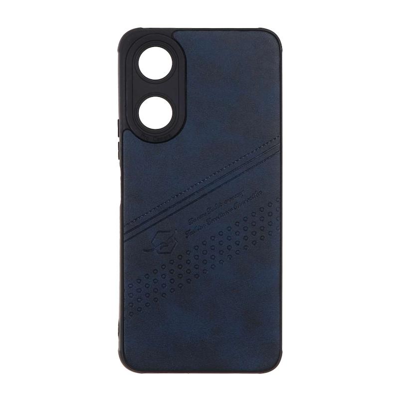 قاب گوشی Honor X5 Plus آنر طرح ژله ای چرمی ساده Camera محافظ لنزدار سرمه ای کد 72716