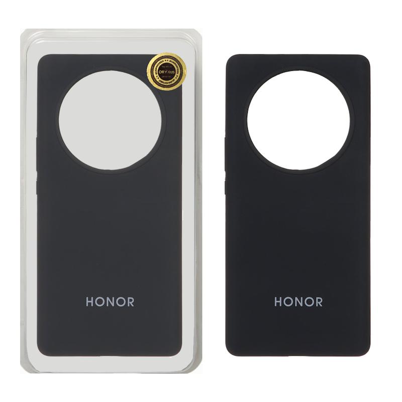 قاب گوشی Honor X9A آنر سیلیکونی اورجینال پاک کنی درجه یک زیربسته مشکی کد 72739