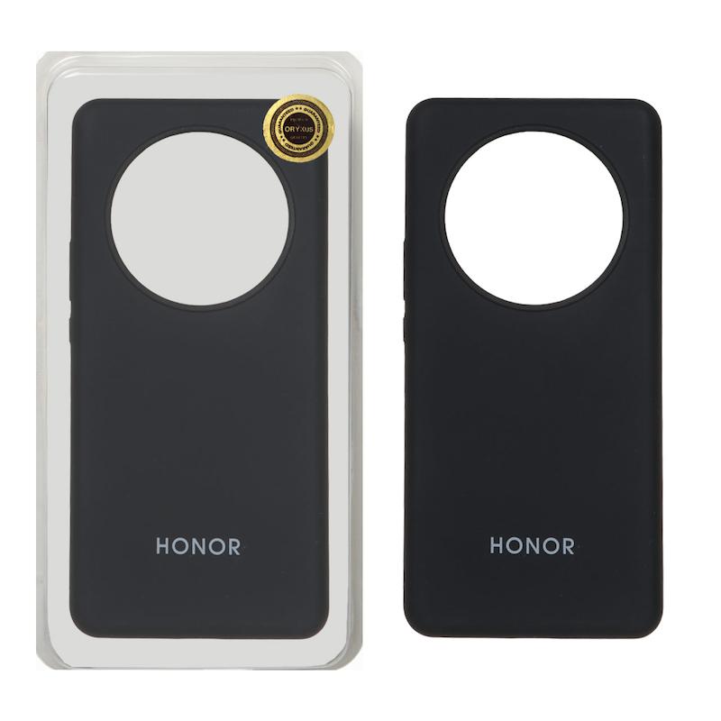 قاب گوشی Honor X9B آنر سیلیکونی اورجینال پاک کنی درجه یک زیربسته مشکی کد 72743