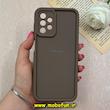 قاب گوشی Galaxy A13 4G سامسونگ سیلیکونی ژله ای Solid اورجینال ساده محافظ لنزدار قهوه ای کد 69660