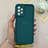 قاب گوشی Galaxy A13 4G سامسونگ سیلیکونی ژله ای Solid اورجینال ساده محافظ لنزدار سبز کد 69662