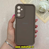 قاب گوشی Galaxy A24 سامسونگ سیلیکونی ژله ای Solid اورجینال ساده محافظ لنزدار قهوه ای کد 69665