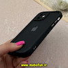 قاب گوشی iPhone 12 آیفون سیلیکونی ژله ای Solid اورجینال ساده محافظ لنزدار مشکی کد 69679