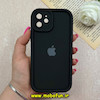 قاب گوشی iPhone 12 آیفون سیلیکونی ژله ای Solid اورجینال ساده محافظ لنزدار مشکی کد 69679