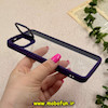 قاب گوشی Galaxy A04E سامسونگ اورجینال متال کیس Metal اورجینال CASE PRO طرح پشت طلق شفاف دور سیلیکونی استندشو بنفش کد 73007