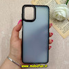 قاب گوشی Galaxy A12 / M12 سامسونگ پشت مات متال کیس دور سیلیکونی مشکی کد 73025