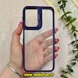 قاب گوشی Galaxy A24 سامسونگ اورجینال متال کیس Metal اورجینال CASE PRO طرح پشت طلق شفاف دور سیلیکونی استندشو بنفش تیره کد 73070