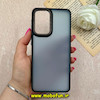 قاب گوشی Galaxy A33 سامسونگ پشت مات متال کیس دور سیلیکونی مشکی کد 73090