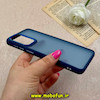 قاب گوشی Galaxy A33 سامسونگ پشت مات متال کیس دور سیلیکونی سرمه ای کد 73091