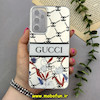 قاب گوشی Galaxy A34 سامسونگ اورجینال SO COOL سوکول طرح دار فانتزی محافظ لنزدار دکمه کرومی طرح GUCCI کد 80163
