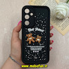 قاب گوشی Galaxy A35 سامسونگ طرح سیلیکونی Solid عروسکی خرسی محافظ لنزدار مشکی کد 73092