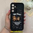 قاب گوشی Galaxy A35 سامسونگ طرح سیلیکونی Solid عروسکی خرسی محافظ لنزدار مشکی کد 73092