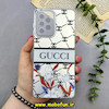 قاب گوشی Galaxy A73 سامسونگ اورجینال SO COOL سوکول طرح دار فانتزی محافظ لنزدار دکمه کرومی طرح GUCCI کد 80242
