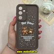 قاب گوشی Galaxy A55 سامسونگ طرح سیلیکونی Solid عروسکی خرسی محافظ لنزدار قهوه ای تیره کد 73113