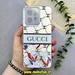 قاب گوشی Redmi Note 12 4G شیائومی اورجینال SO COOL سوکول طرح دار فانتزی محافظ لنزدار دکمه کرومی طرح GUCCI کد 80348